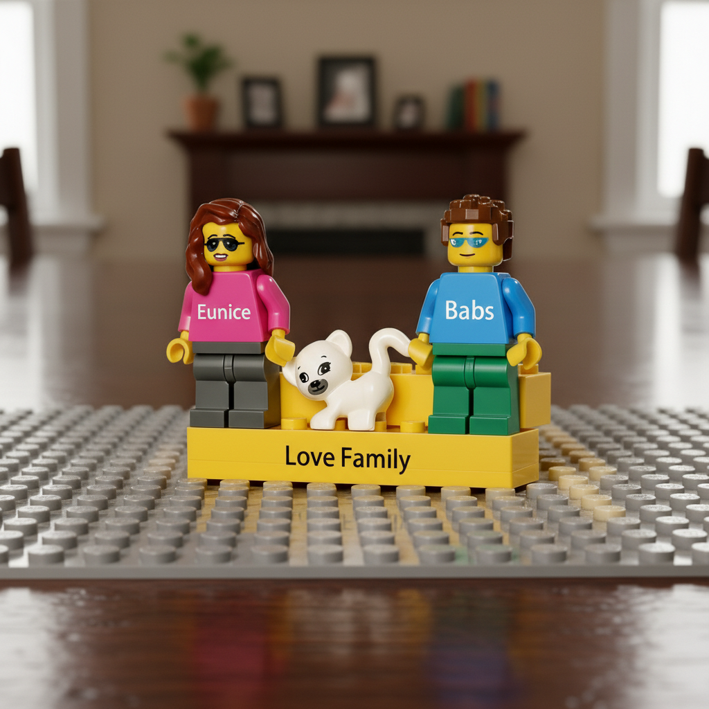 Personalized Couple Mini Figures | Custom Building Block Figurine Set | Valentine's, Wedding, Anniversary Gift