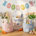 Personalized Easter Basket with Name • Egg Hunt • Handmade Bunny Basket • Personalized Easter Basket • Egg Hunt • Handmade Bunny Basket