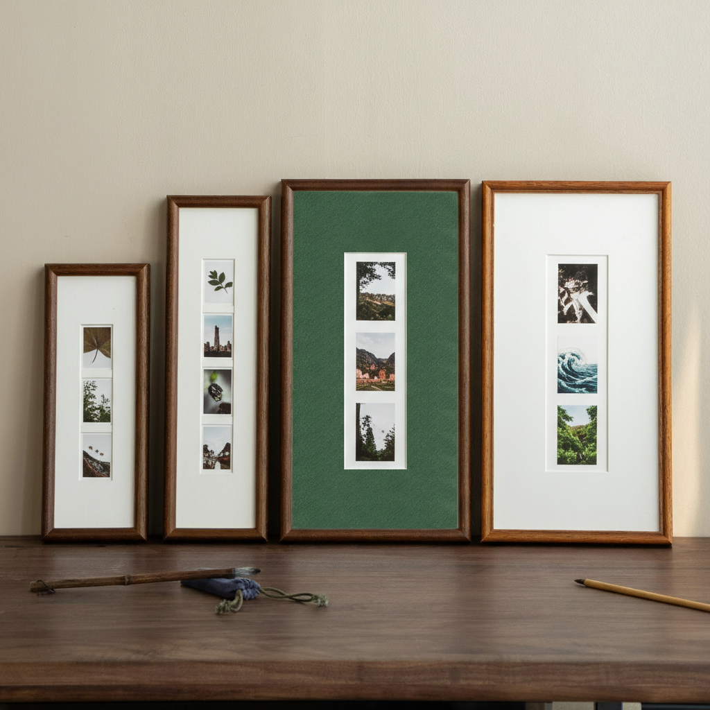 Narrow Long Picture Frame, Blank Calligraphy & Photo Frame, Modern Minimalist Wall Decoration Gift