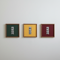 Photobooth Strip Picture Frame Square, Mid Century Retro Style Frame, Photo Strip Display, Vintage Home Decor, Minimalist Interior Accent. FPPETAL01