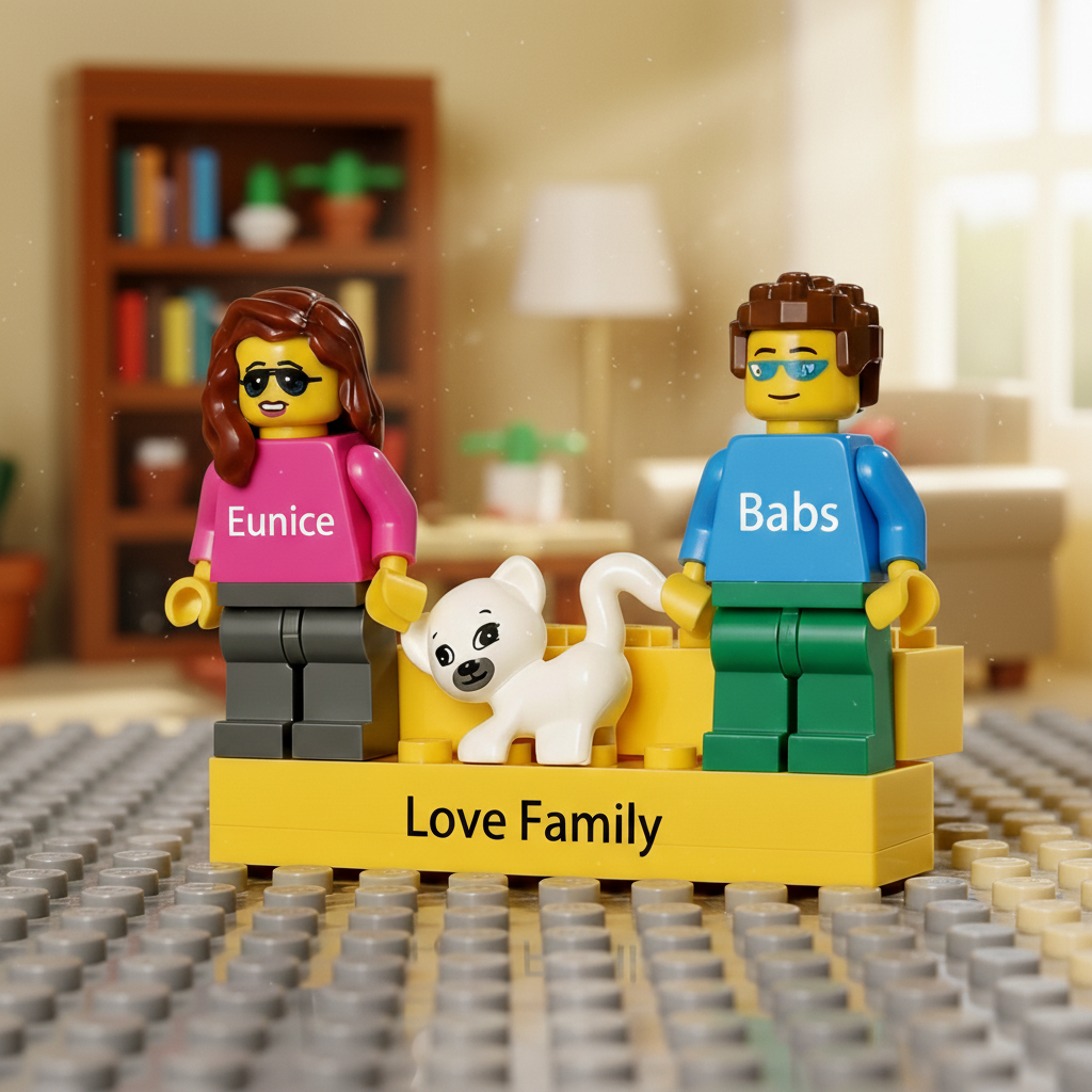 Personalized Couple Mini Figures | Custom Building Block Figurine Set | Valentine's, Wedding, Anniversary Gift