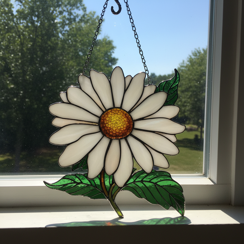 Birth Flower With Name Suncatcher Mother’s Day Gift for Mom, Grandma Garden Birth Month Flower Acrylic Window Hanging