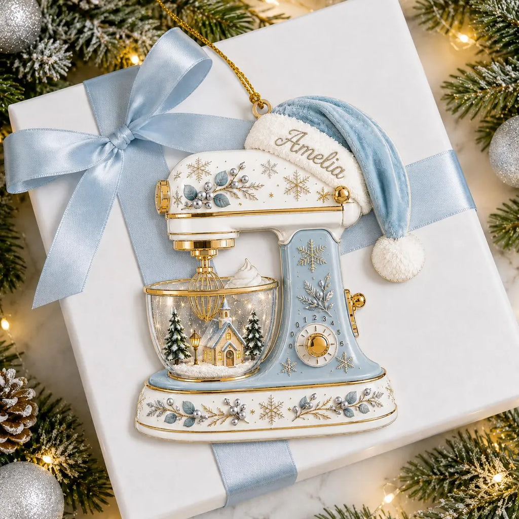 Personalized Baking Mixer Acrylic Ornament 2026, Custom Name Christmas Ornament, Kitchen Mixer Keepsake, Baking Gift For Bakers COPETAL58