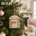 Personalized Ice Cream Shop Christmas Ornament, Custom Business Name Wooden Keepsake, Dessert Lover Gift, Holiday Decor 2026 	COPETAL46