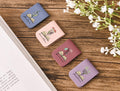 Name Bookmark with Birth Flower, Custom Leather Birth Flower Bookmark, Personalized Magnetic Bookmark, Book Lover Birthday Gift, Book Accessory
