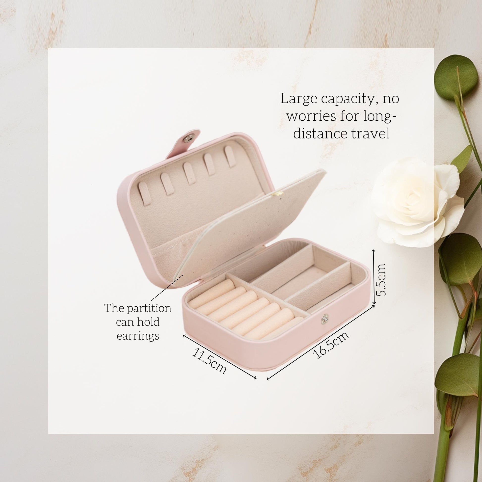 Personalized Jewelry Box Flower With Name, Custom Bridesmaid Jewelry Box, Wedding Bridal Party Jewelry Box, Vintage Leather Jewelry Case, Gift for Her