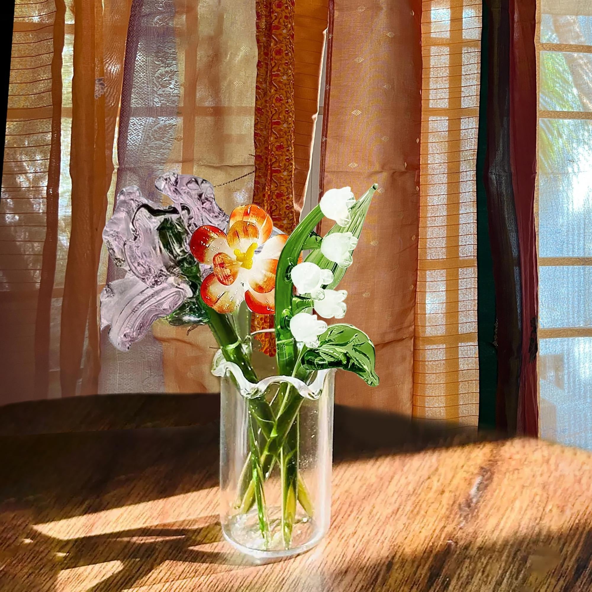 Glass Birth Month Flower, Birth Flower Gift, Hand Blown Spring Flower, Glass Flower Bouquet, Personalized Gifts, Gift For Her, Birthday Gift