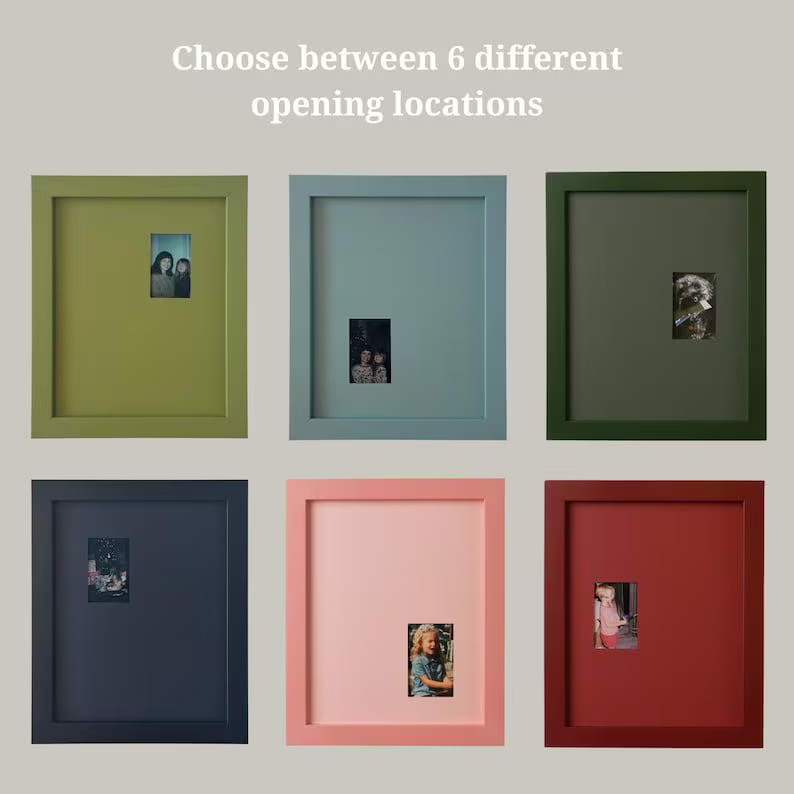 Monochrome Photo Frame, Colorful Instax Frame, Choose Your Instax Photo Corner, Minimalist Gallery Wall