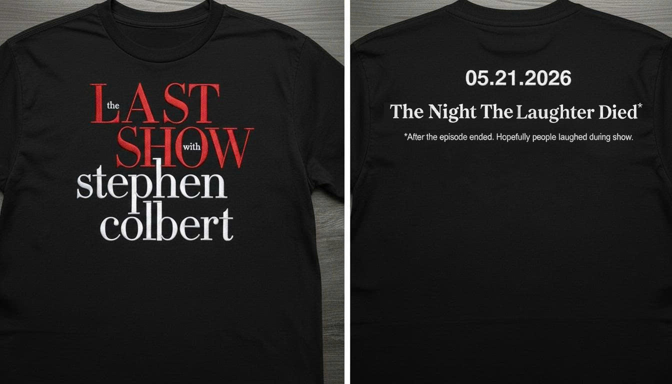 The Late Show with Stephen Colbert 2026 Shirt, Stephen Colbert Last Night Comedy Fan T-Shirt