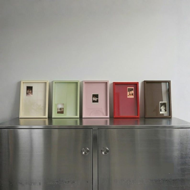Monochrome Photo Frame, Colorful Instax Frame, Choose Your Instax Photo Corner, Minimalist Gallery Wall