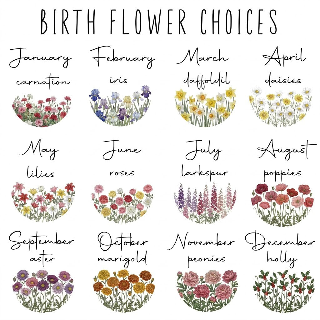 Personalized Watercolor Birth Month Flower Ring Trinket Dish, Birthday Jewelry Dish, Wedding Bridesmaid Gift. JWPETAL01