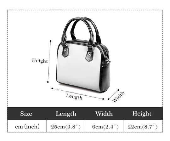 The Nightmare Before Christmas Leather Handbag, Jack And Sally Leather Tote Bag, Skellington Wallet Purse, Custom Bag Gift SBAG04