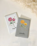 Personalized Birth Flower Zodiac Leather Passport Cover, Custom Name Passport Holder, Astrology Travel Wallet Gift for Her