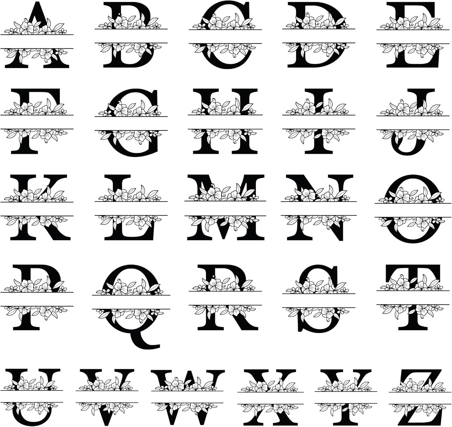 Personalized Initial Tumbler with Name and Flowers, Custom Stainless Steel Travel Mug with Straw, Monogram Floral Gift for Her