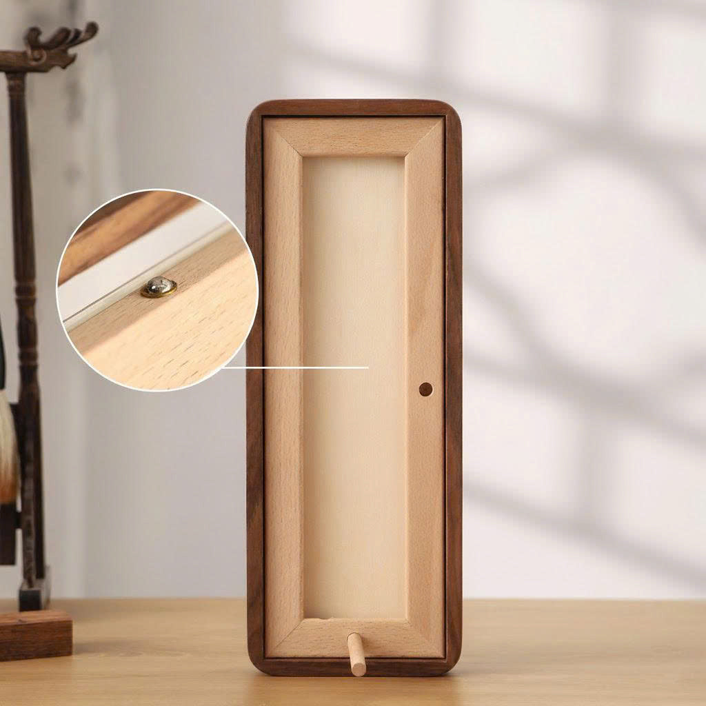 Photobooth Frame for Photo Strip Prints: Elongated Solid Wood Picture Frame with Coloured Mount, Ready to Hang for photoautomat print